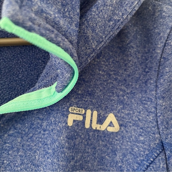 Fila Sport periwinkle Blue Quarter Zip Hoodie size small - Picture 2 of 5